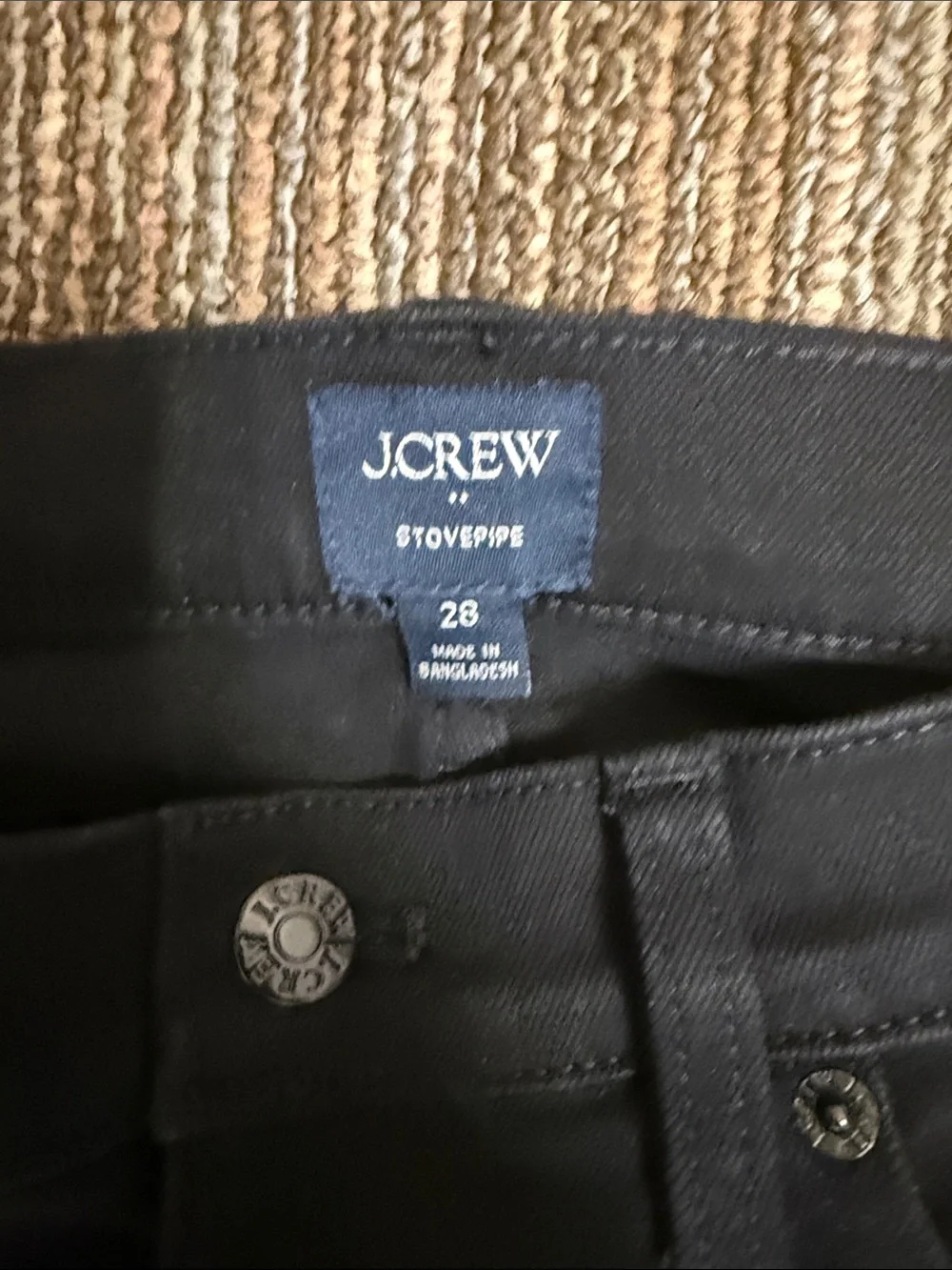J.Crew Black Stovepipe Jeans